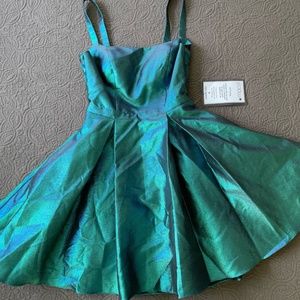 Blonde Nites by Stacy Sklar Teal Party Dress, Size 1, NWT